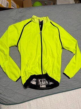 Mens Nalini Pro Gara cycling jacket yellow XXL EUC